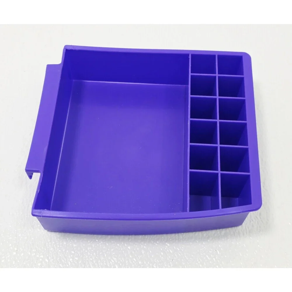 Vintage Caboodles Cosmetic Carry Case Organizer 2760 Blue Green Purple W/ Tray